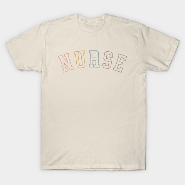 Retro College Nurse T-Shirt by uncommontee